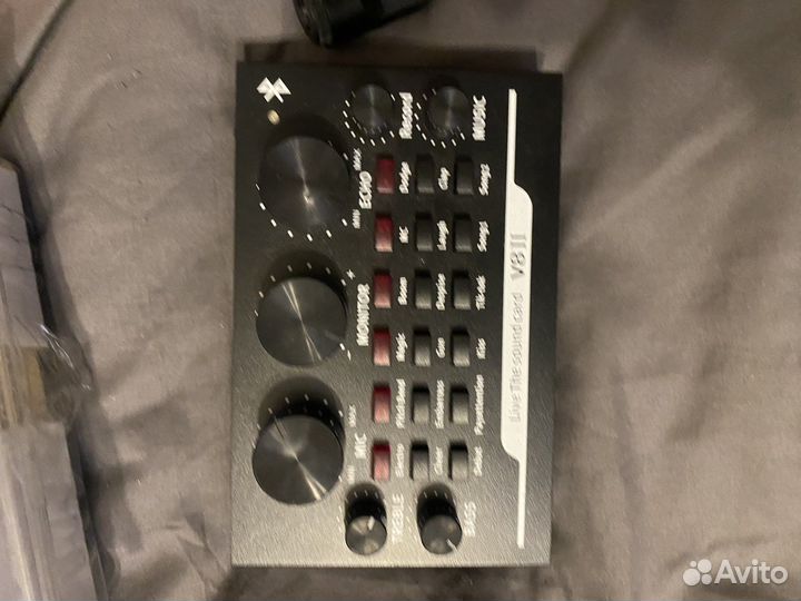 Продается микрофон с аудиокартой