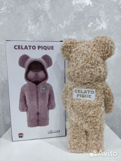 Медведь Bearbrick celato pique 28 см