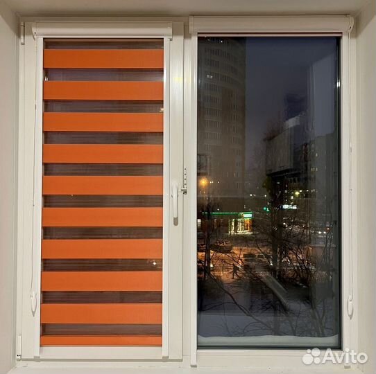 Рулонные шторы день, ночь