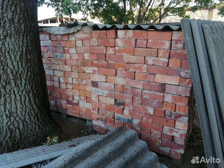 Кирпич красный бу