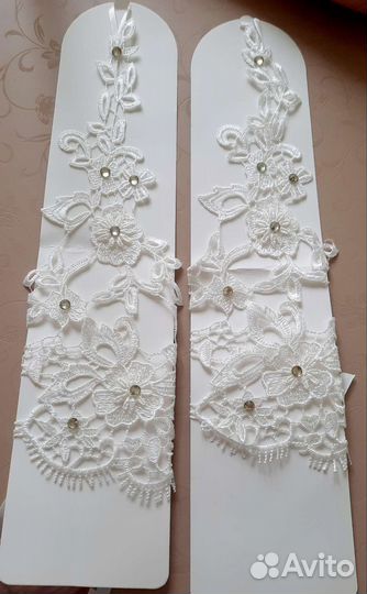 Перчатки свадебные