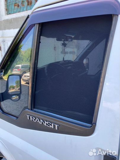 Каркасные шторки Ford Transit на клипсах