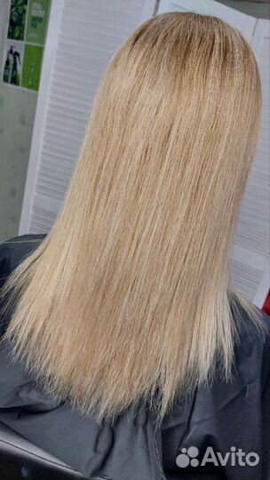 Кератиновое выпрямление волос