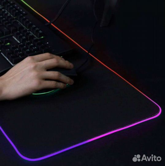 Игровой коврик для мыши с подсветкой RGB