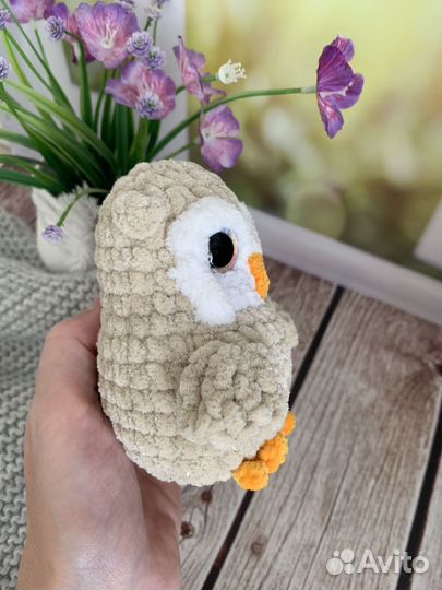 Вязаная сова совенок