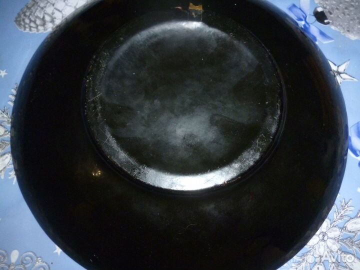 Тарелка Федоскино, лаковая миниатюра