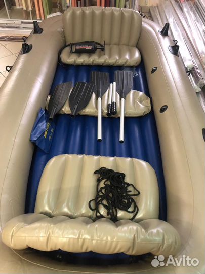 Лодка надувная intex ecscursion 5