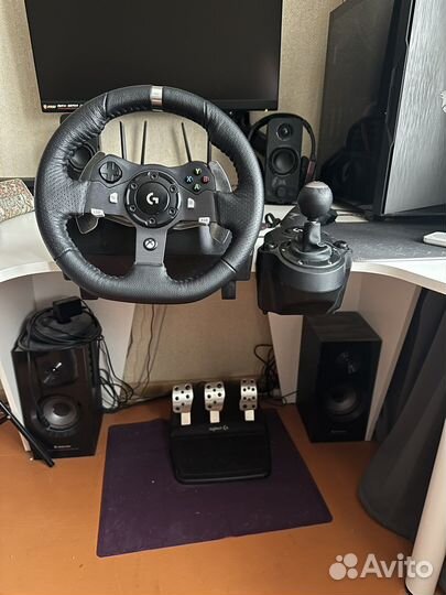 Руль Logitech G G920 Driving Force и шифтер