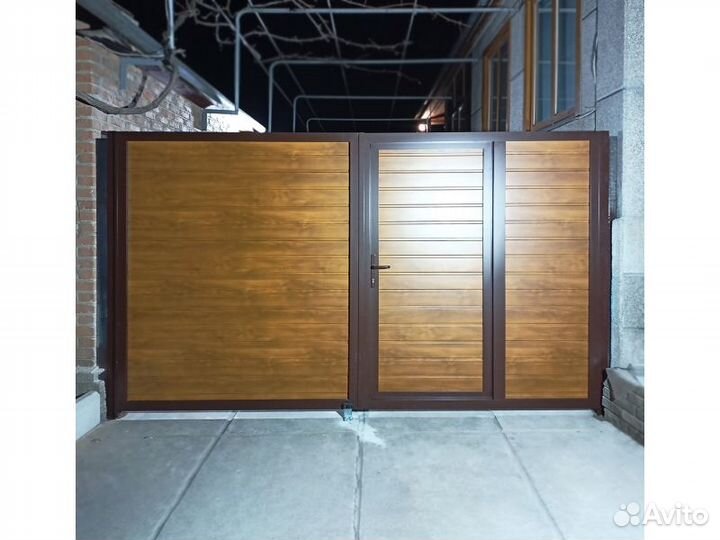 Ворота Распашные С калиткой