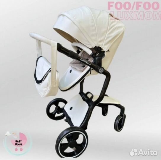 Коляска luxmom эко-кожа