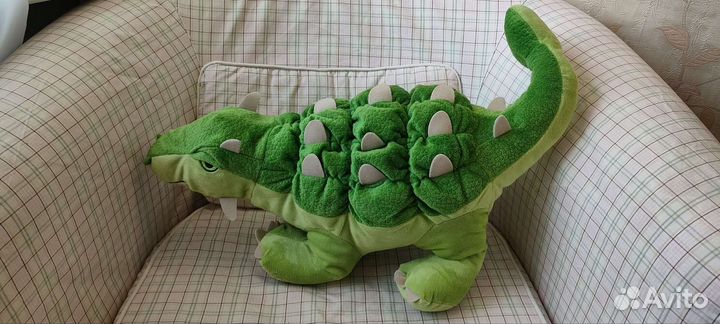 Динозавр плюшевый мягкая игрушка 65х30х25см