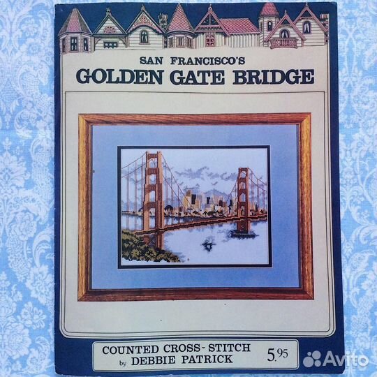 Схема для вышивки крестом Golden Gate Bridge США