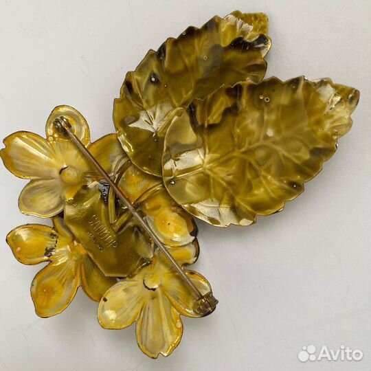 Винтажная брошь Sandor sterling серебро