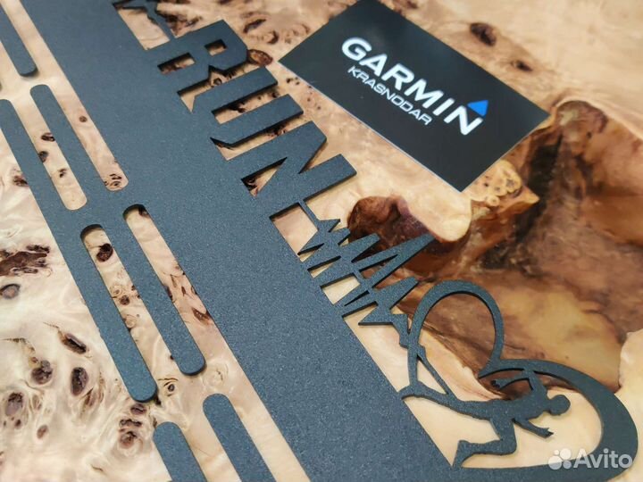 Медальница металлическая +покрытие бег/триатлон