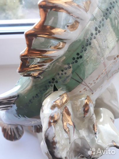 Статуэтка карп дулево большой 1958 г