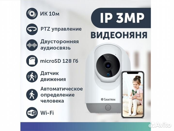 Камера видеонаблюдения для дома видеокамера WiFi