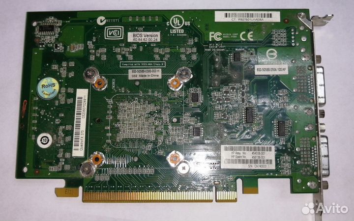 Видеокарта Nvidia Qadro FX370 256Mb HP (PNY) PCIe