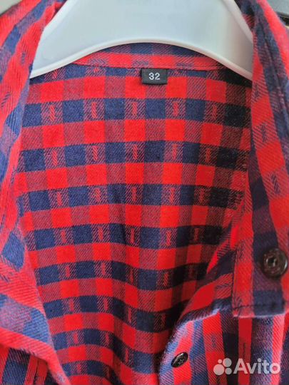 Рубашки в клетку 2 штуки