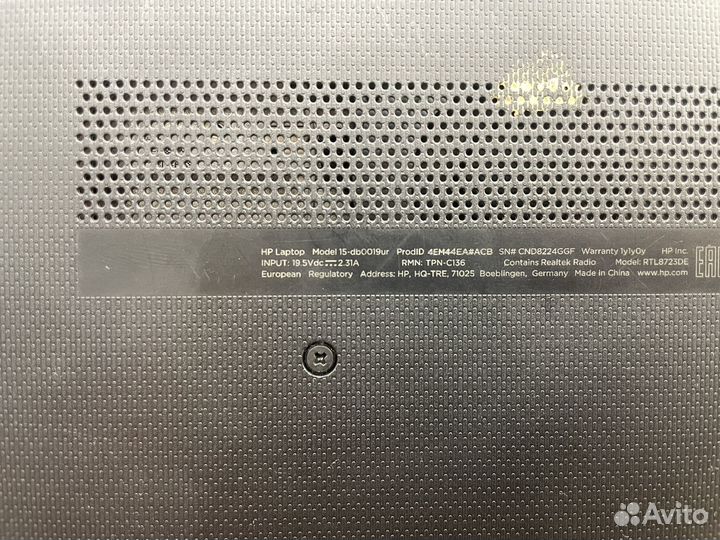 Ноутбук HP ryzen 5/8Gb/SSD+HDD