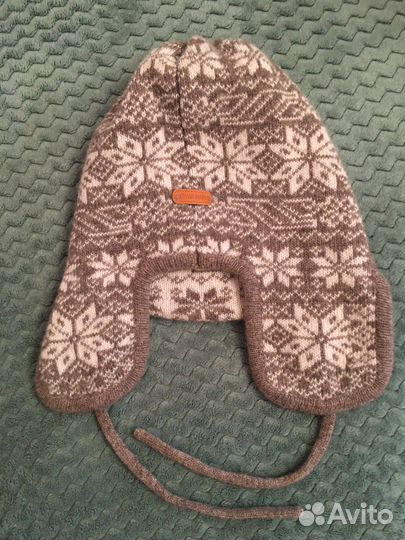 Женская зимняя шапка ушанка из шерсти яка