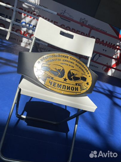 Пояс победителя чемпиона бокс Любые Единоборства