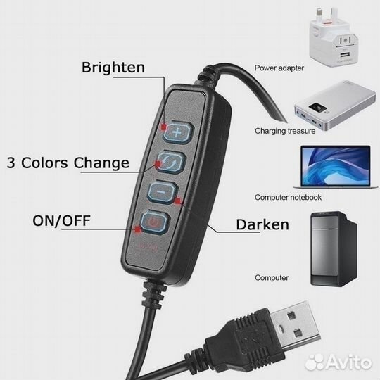 Селфи лампа Professional Live Str для фото и видео