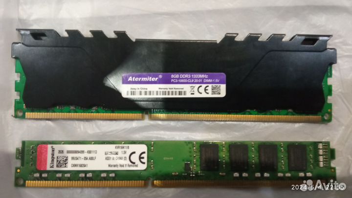 Оперативная память Kingston ddr3 8gb,Atermiter