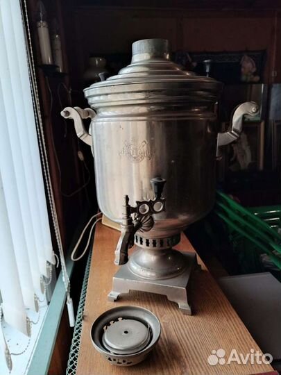 Самовар на дровах старинный