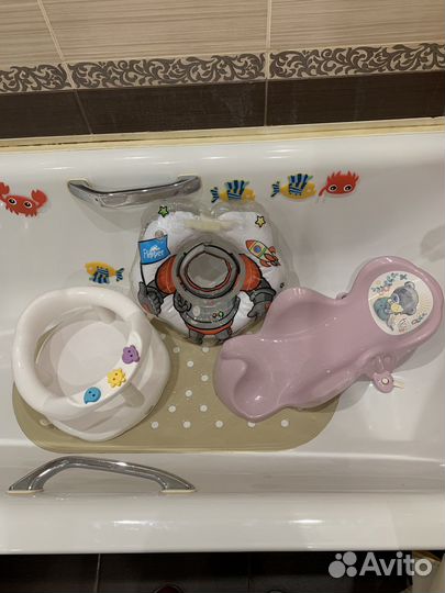 Горка, стульчик, горшок и круг для купания малыша