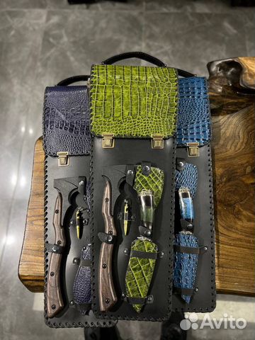 Шашлычный набор в кожаном колчане