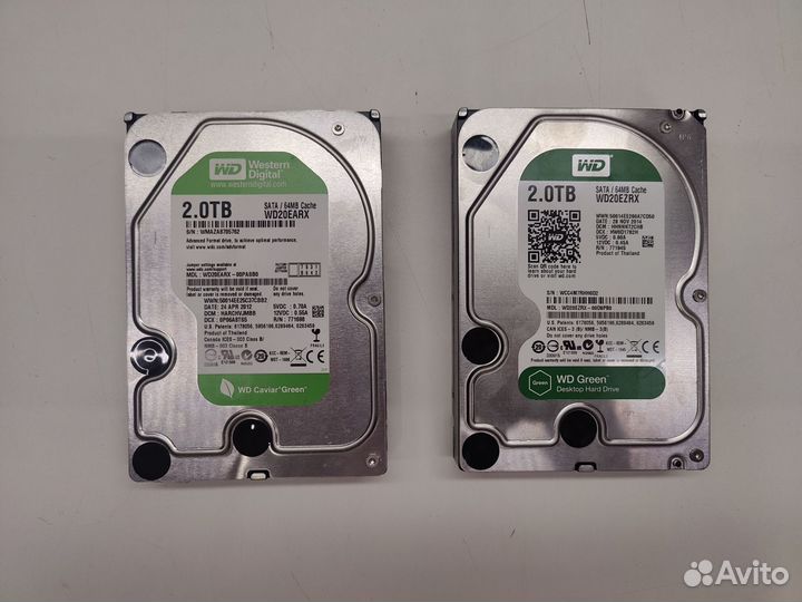 Жесткий диск WD Caviar Green WD20earx, 2тб, HDD, S