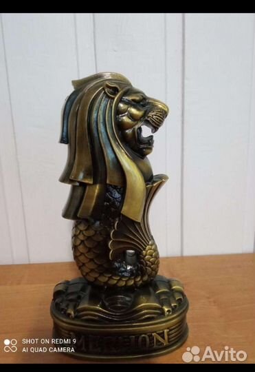 Статуэтка-копилка, Merlion, металл