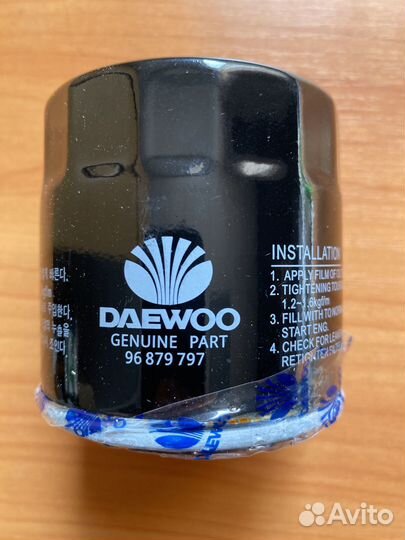 Фильтр масляный chevrolet: aveo хечбэк 08, aveo се