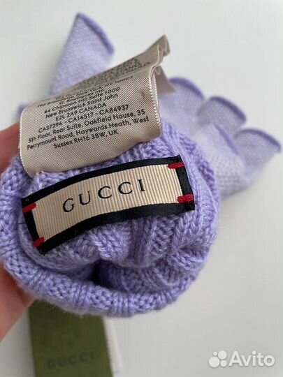 Перчатки Gucci кашемир размер М наличие одни