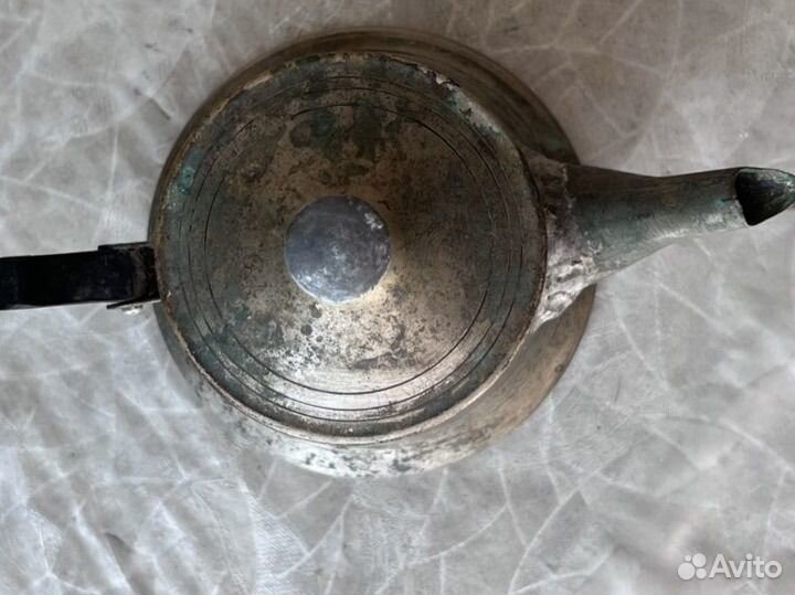 Заварочный чайник СССР, мельхиор, антиквариат