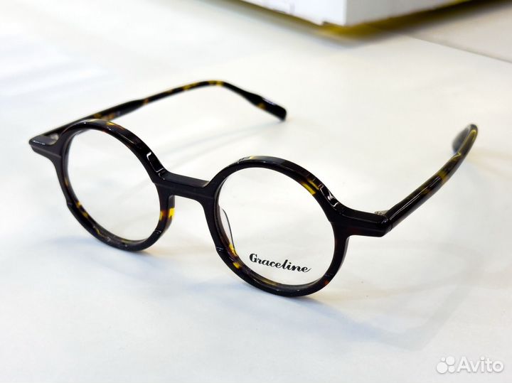 Очки круглые ретро винтаж ацетат оправа Graceline