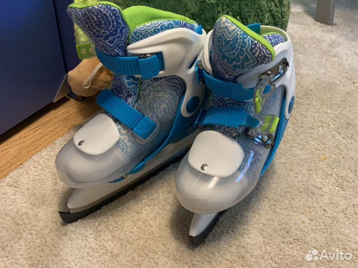 Коньки детские раздвижные 30-33