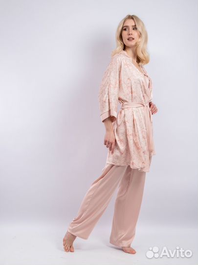 Халат женский бежевый