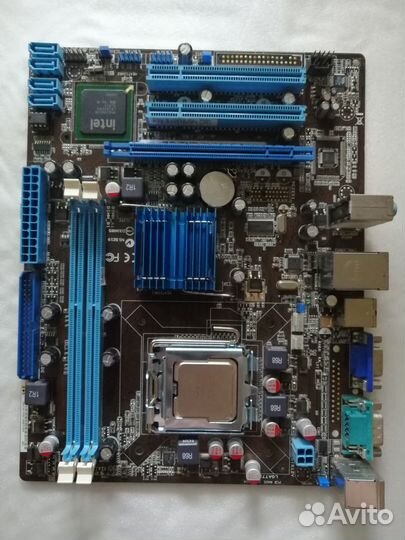 Материнская плата с процессором. P5G41T - M LX2/GB