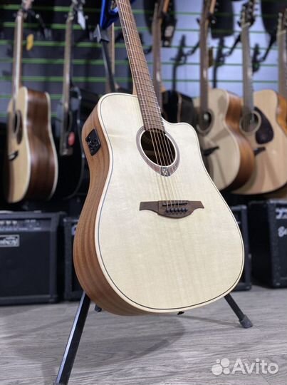 Lag T70d ce электроакустическая гитара массив ели