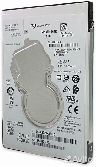 1TB Жесткий диск Seagate Mobile HDD (ST1000LM035)