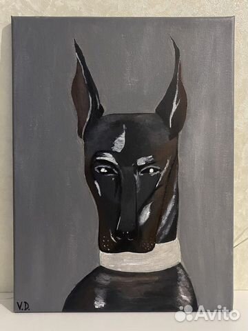 Интерьерная картина Доберман
