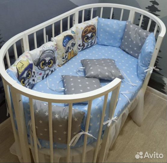 Комплект бортиков для малыша енотики