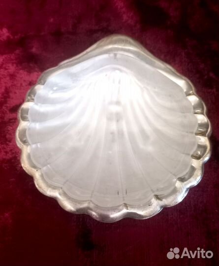 Икорница ракушка, винтаж, Европа