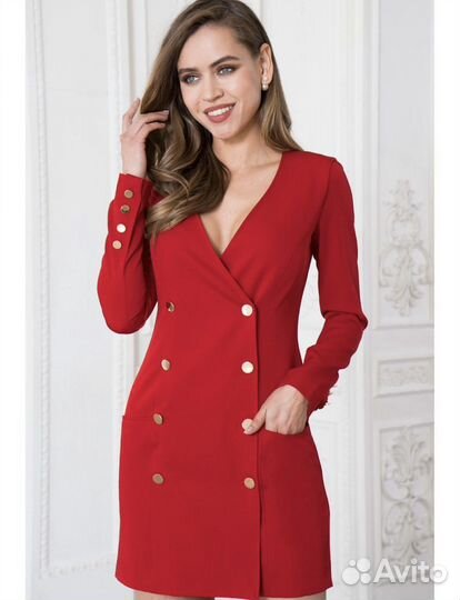 Платье пиджак 46
