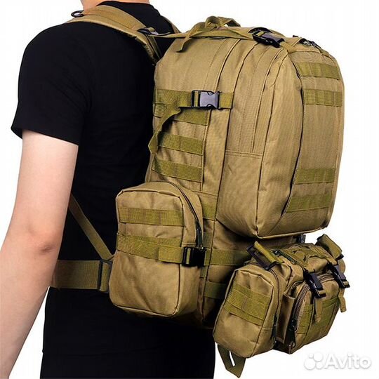 Рюкзак Combat трансформер 36-55л. (микс) (песок (к