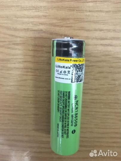Аккумулятор литиевый liitokala NCR18650 3,7В 3400м