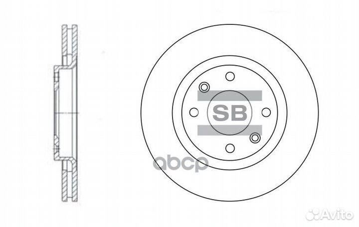 Диск тормозной передний citroen Berl/C2/C3/C4/C