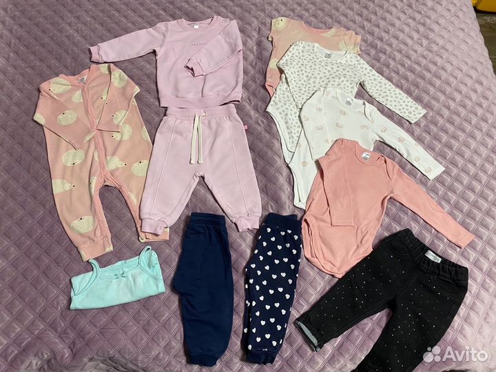 Вещи пакетом на девочку 80