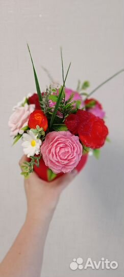 Букет из мыльных цветочков